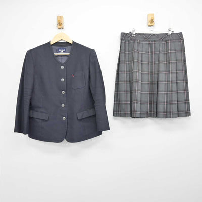 【中古】山口県 柳井商工高等学校 女子制服 2点 (ブレザー・スカート) sf050817