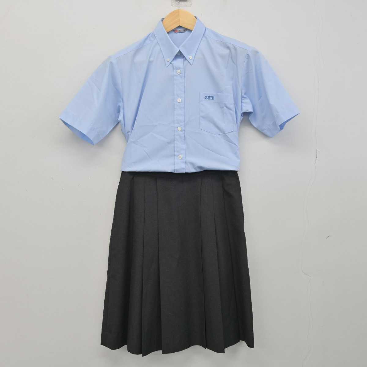 【中古】千葉県 千葉英和高等学校 女子制服 2点 (シャツ・スカート) sf050821