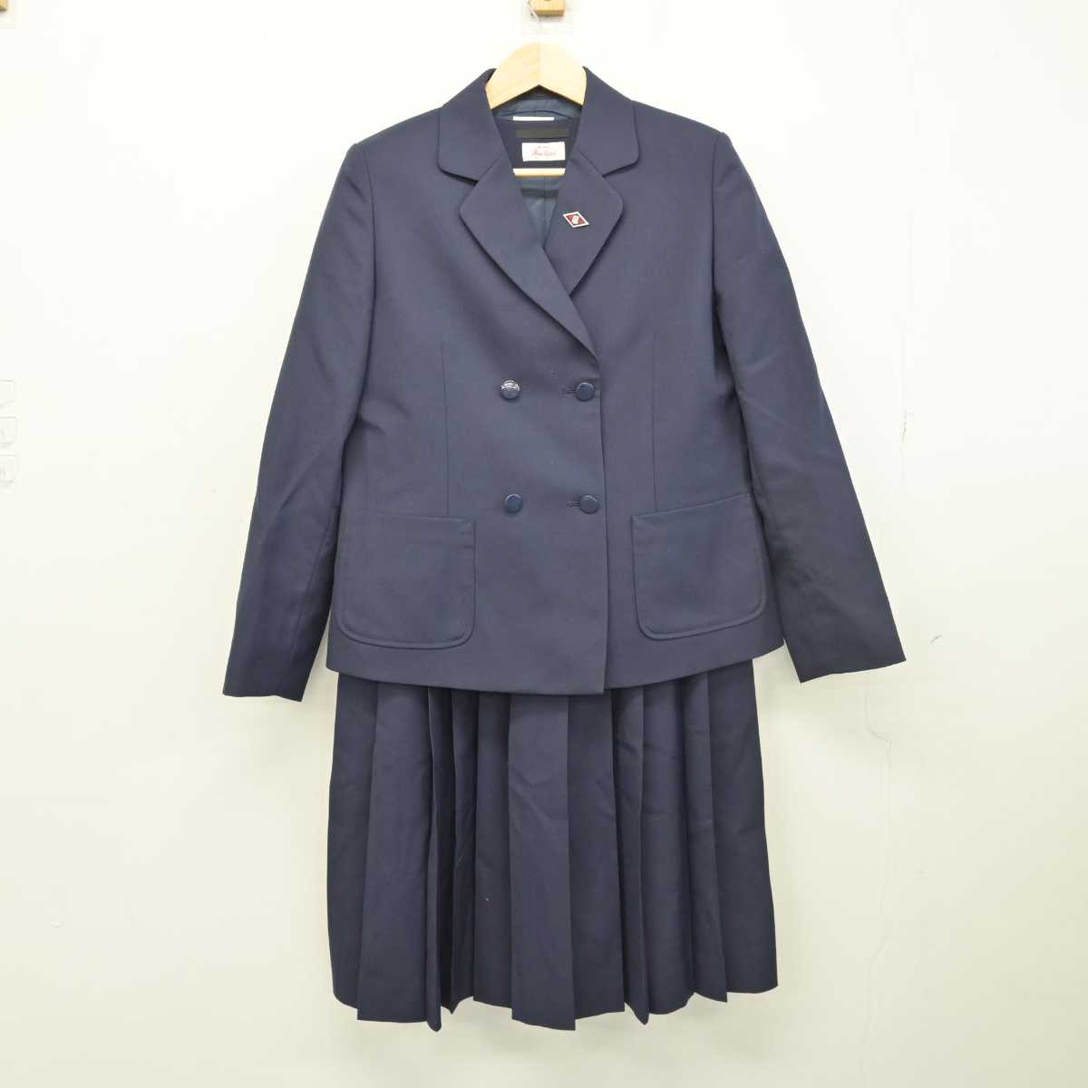 【中古】神奈川県 江陽中学校 女子制服 3点 (ブレザー・ジャンパースカート・スカート) sf050822