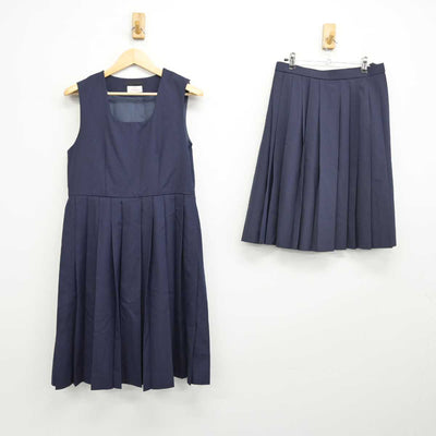 【中古】神奈川県 江陽中学校 女子制服 3点 (ブレザー・ジャンパースカート・スカート) sf050822