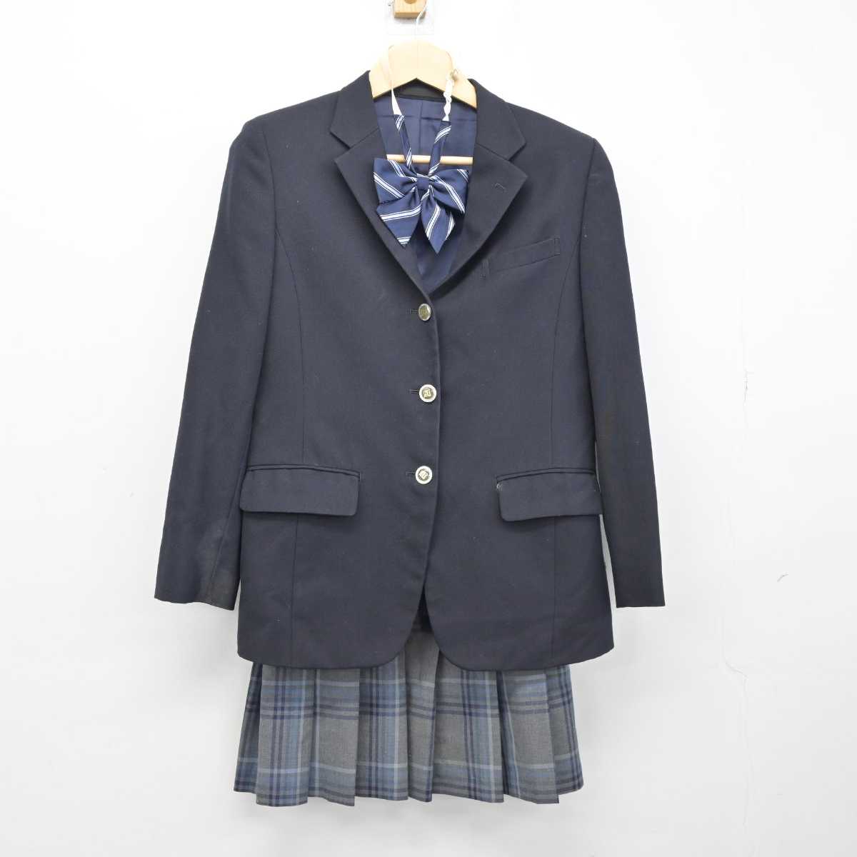 【中古】神奈川県 相原高等学校 女子制服 4点 (ブレザー・スカート) sf050828