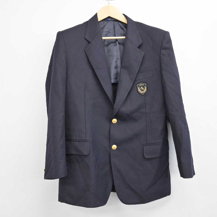 中古】東京都 南葛飾高等学校 男子制服 2点 (ブレザー・シャツ