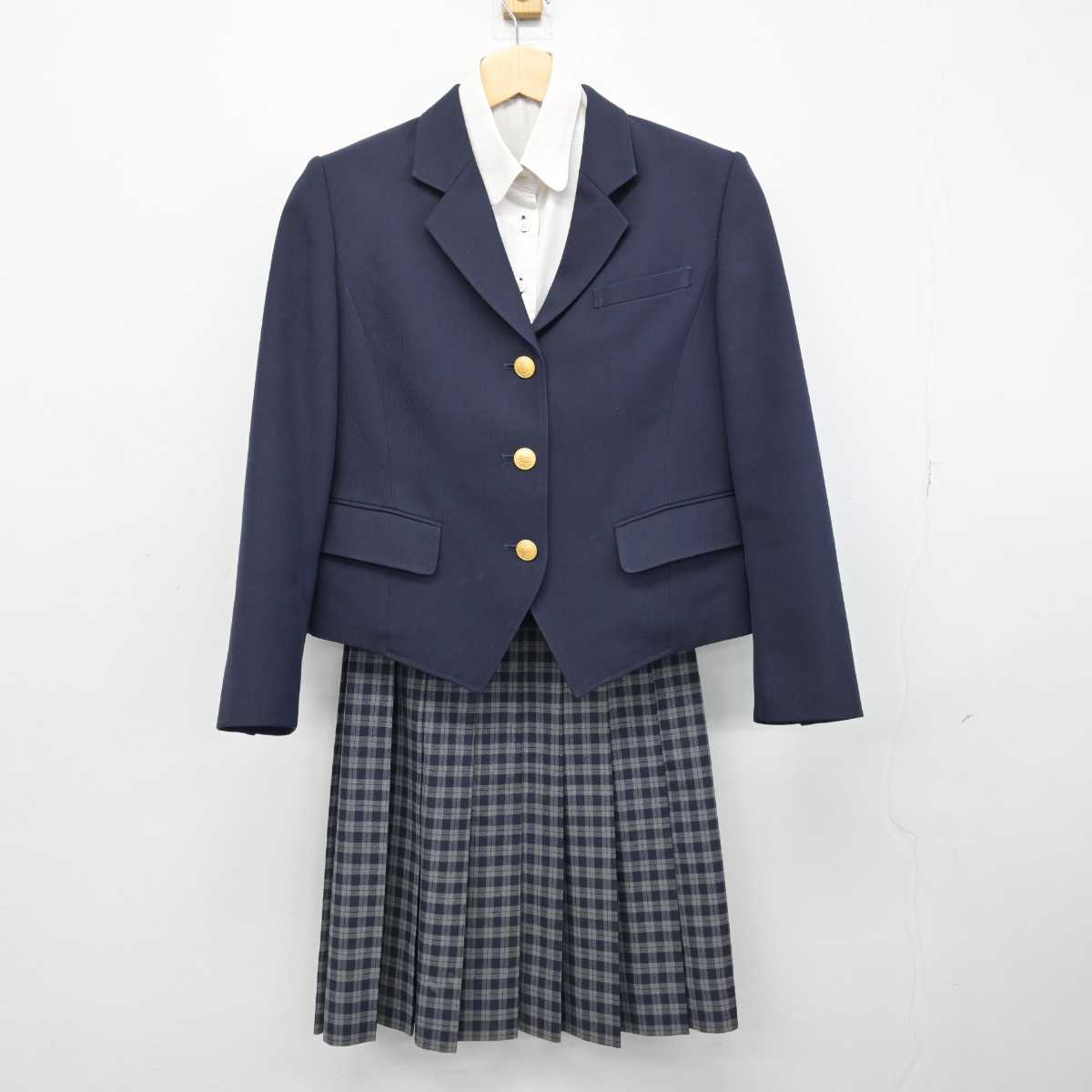 【中古】三重県 四日市四郷高等学校 女子制服 3点 (ブレザー・シャツ・スカート) sf050850