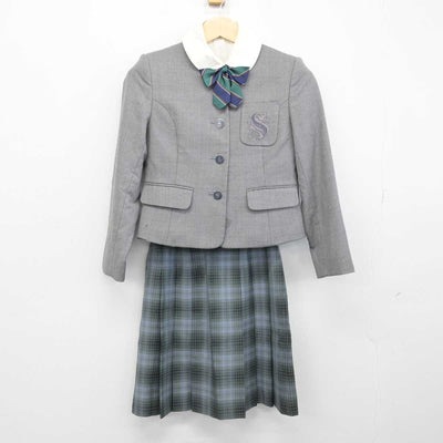 【中古】千葉県 専修大学松戸中学校・高等学校 女子制服 4点 (ブレザー・シャツ・スカート) sf050853