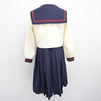 【中古】福岡県 博多女子中学校 女子制服 3点 (セーラー服・ジャンパースカート) sf050868