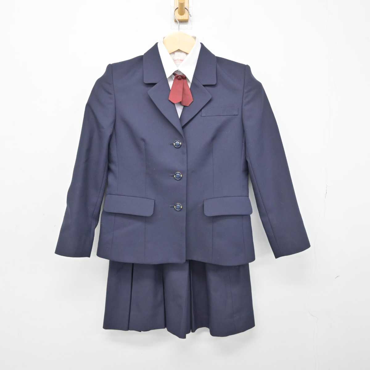 【中古】奈良県 片桐中学校 女子制服 4点 (ブレザー・シャツ・スカート) sf050890