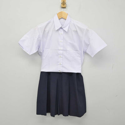 【中古】奈良県 片桐中学校 女子制服 2点 (シャツ・スカート) sf050891