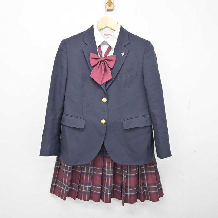 【中古】大阪府 豊島高等学校 女子制服 6点 (ブレザー・ニット・シャツ・スカート) sf050897