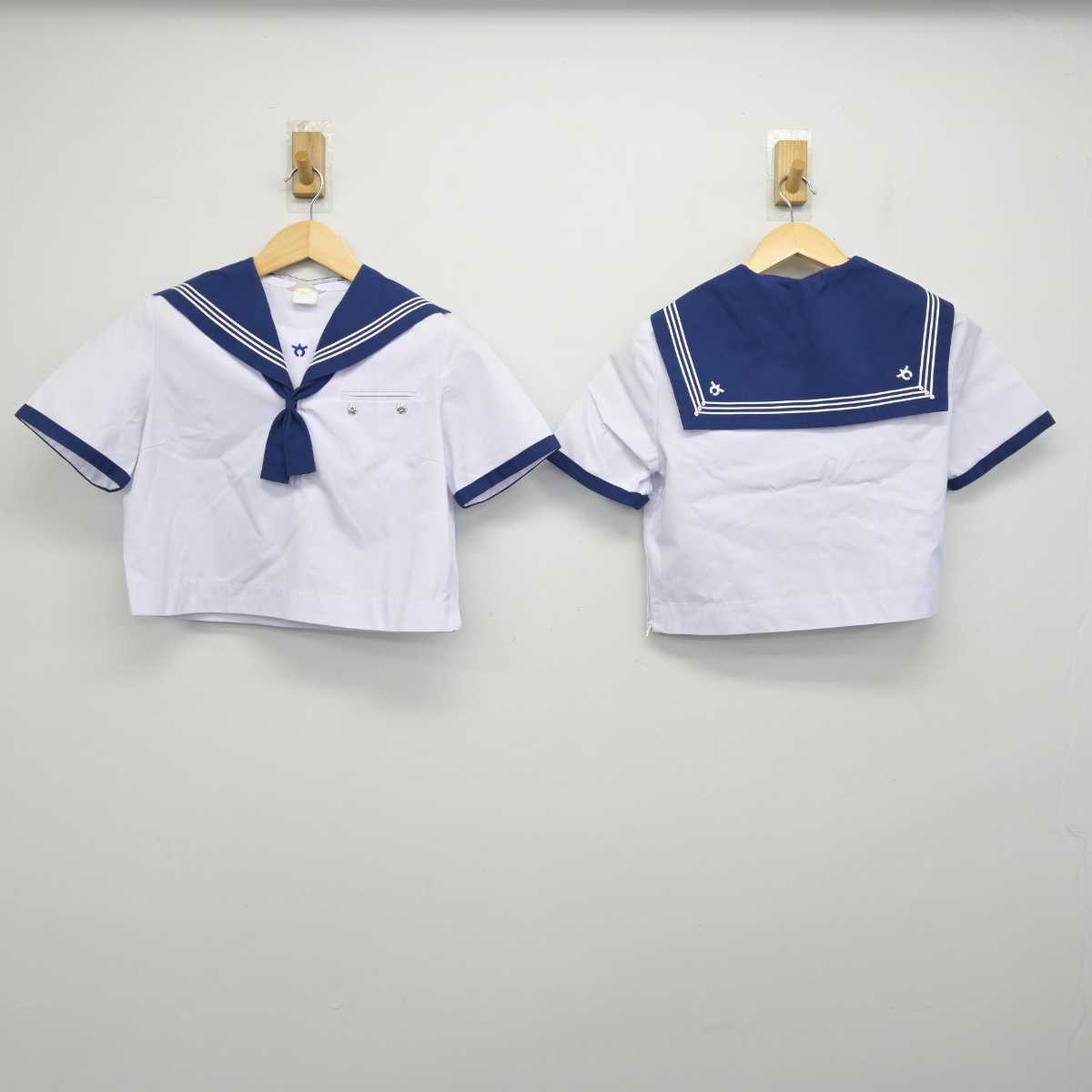 【中古】山梨県 猿橋中学校 女子制服 5点 (セーラー服・スカート) sf050910