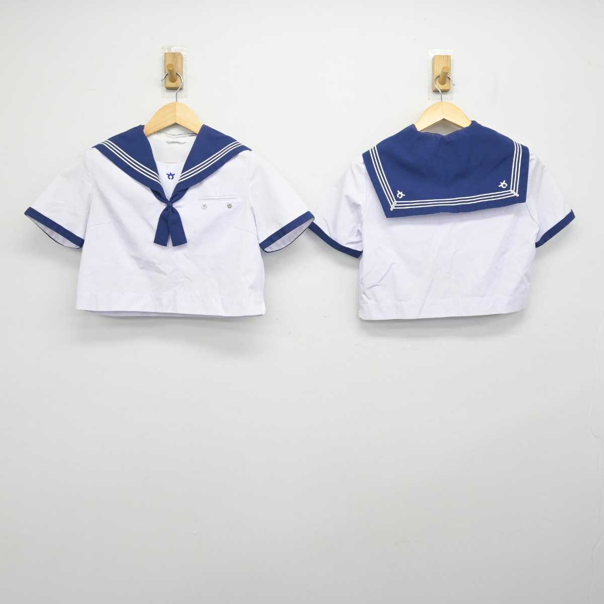 【中古】山梨県 猿橋中学校 女子制服 3点 (セーラー服) sf050911