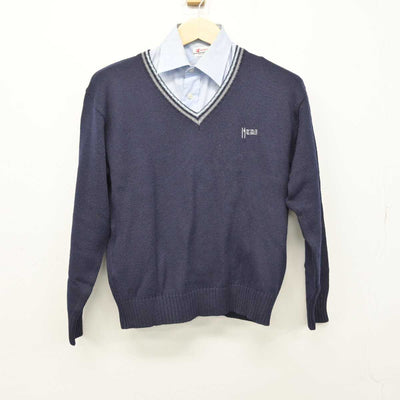 【中古】東京都 拓殖大学第一高等学校 男子制服 2点 (ニット・シャツ) sf050917