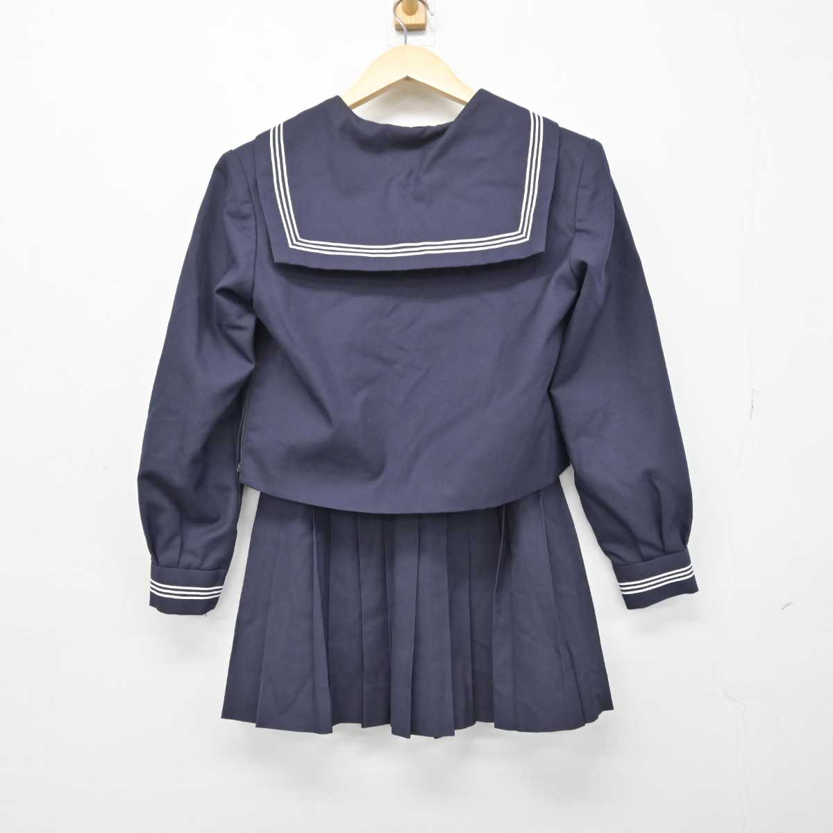 【中古】東京都 八潮高等学校 女子制服 3点 (セーラー服・スカート) sf050919