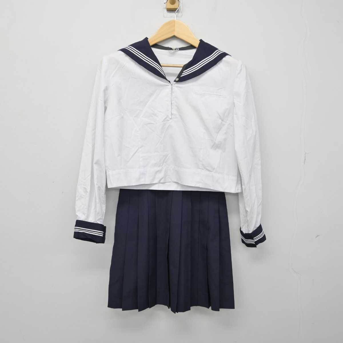 【中古】東京都 八潮高等学校 女子制服 2点 (セーラー服・スカート) sf050920