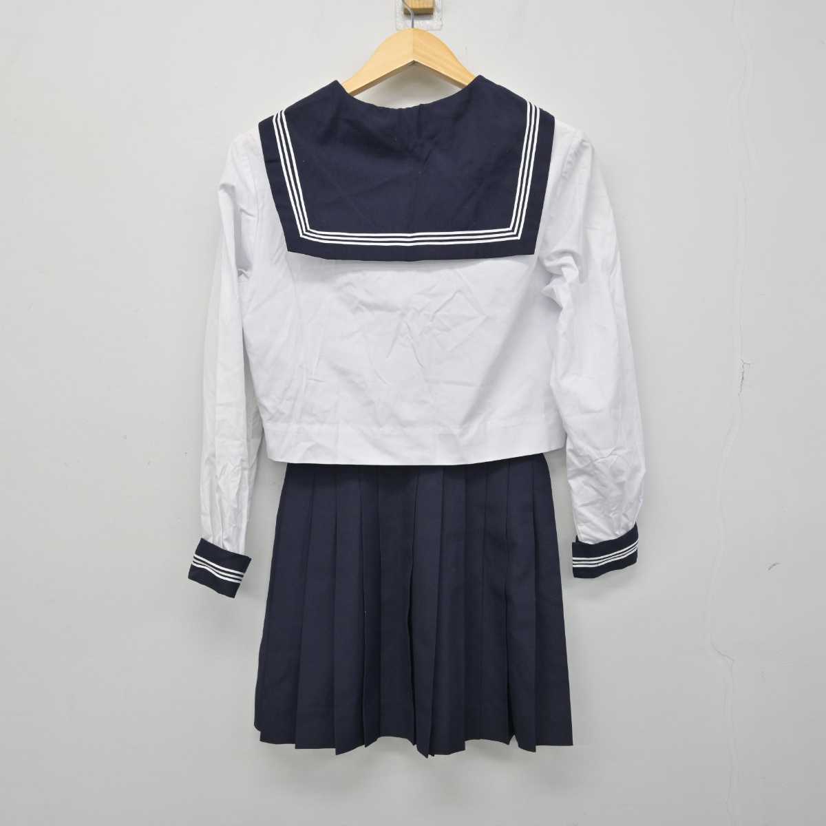 【中古】東京都 八潮高等学校 女子制服 2点 (セーラー服・スカート) sf050920