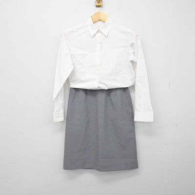 【中古】 事務服 女子制服 2点 (シャツ・スカート) sf050931