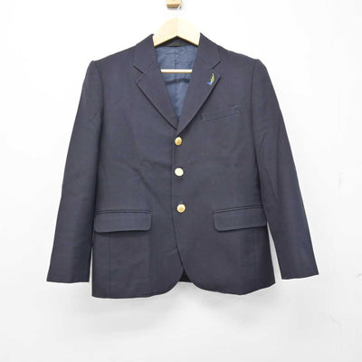 【中古】福島県 湯本高等学校 男子制服 3点 (ブレザー・ズボン) sf050939