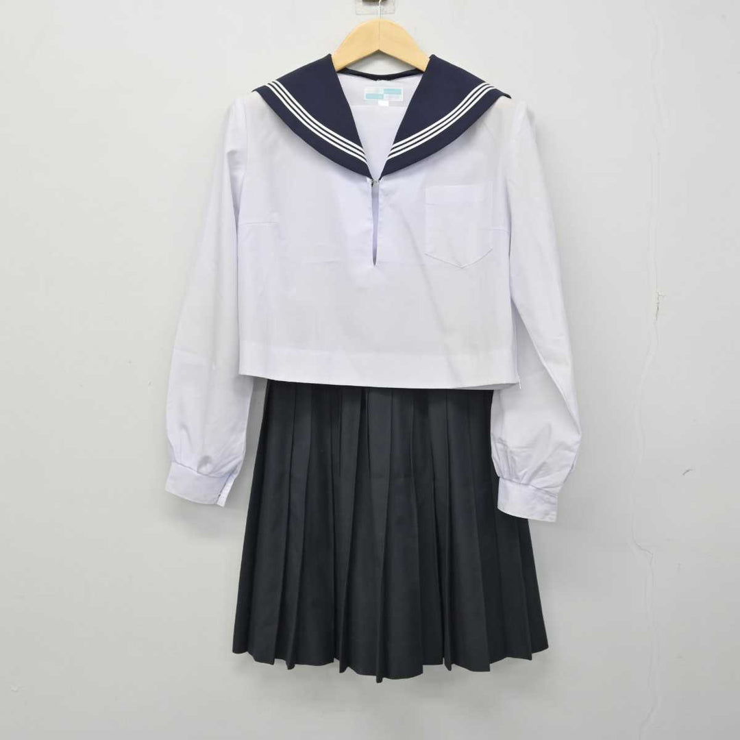 本物 高校 女子 制服 セーラー服 関西 中古制服】愛知県 西春高等学校 女子制服 3点（セーラー服