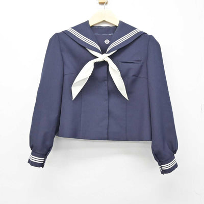 【中古】千葉県 袖ケ浦市平川中学校 女子制服 5点 (セーラー服・スカート・スカート) sf050947