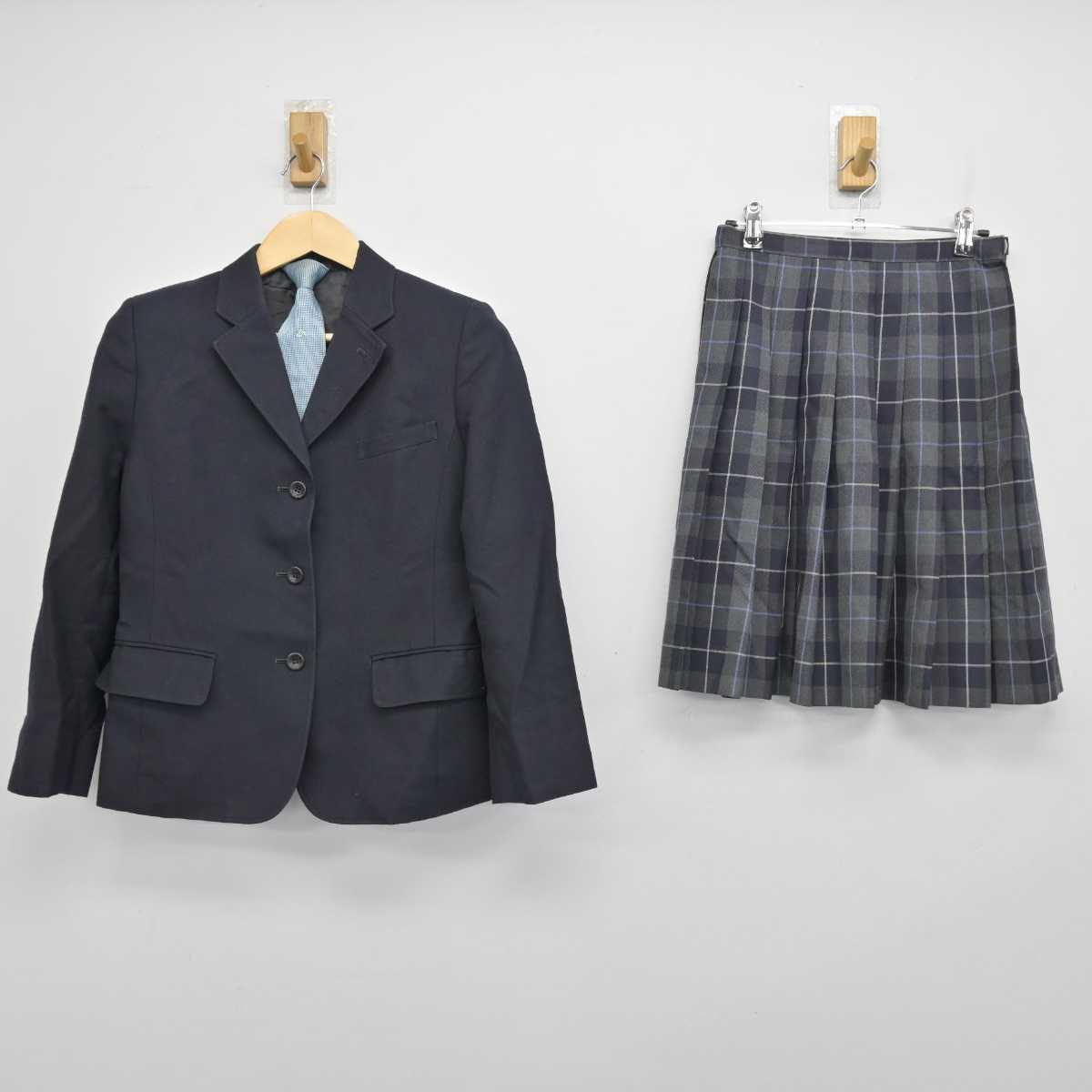 【中古】香川県 英明高等学校 女子制服 3点 (ブレザー・スカート) sf050955