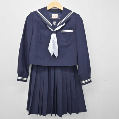 【中古】広島県 栗原中学校 女子制服 3点 (セーラー服・スカート) sf050957