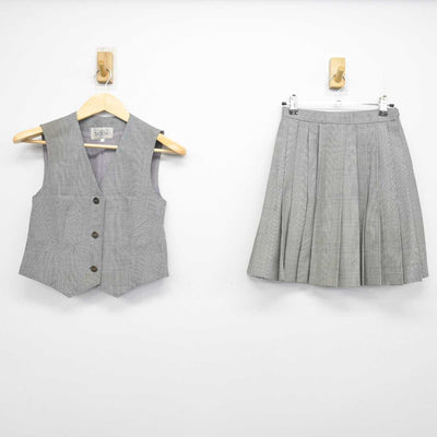 【中古】東京都 鷗友学園女子高等学校 女子制服 2点 (ベスト・スカート) sf050965