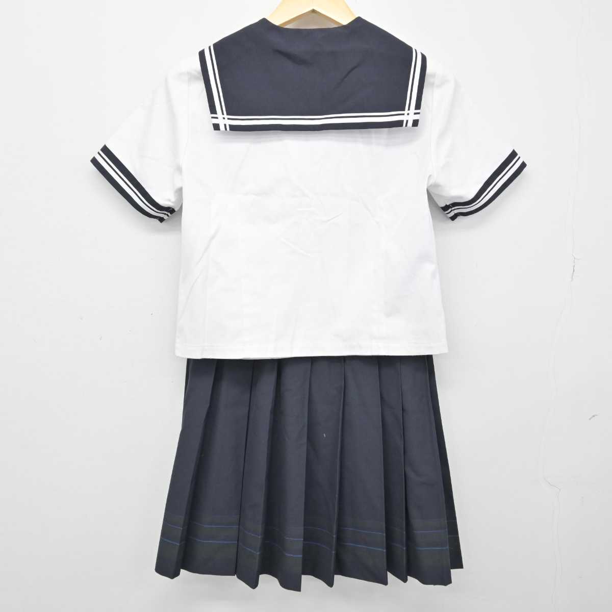 【中古】広島県 呉宮原高等学校 女子制服 4点 (セーラー服・スカート) sf050975