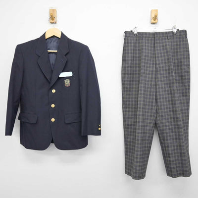 【中古】広島県 東畑中学校 男子制服 2点 (ブレザー・ズボン) sf050976