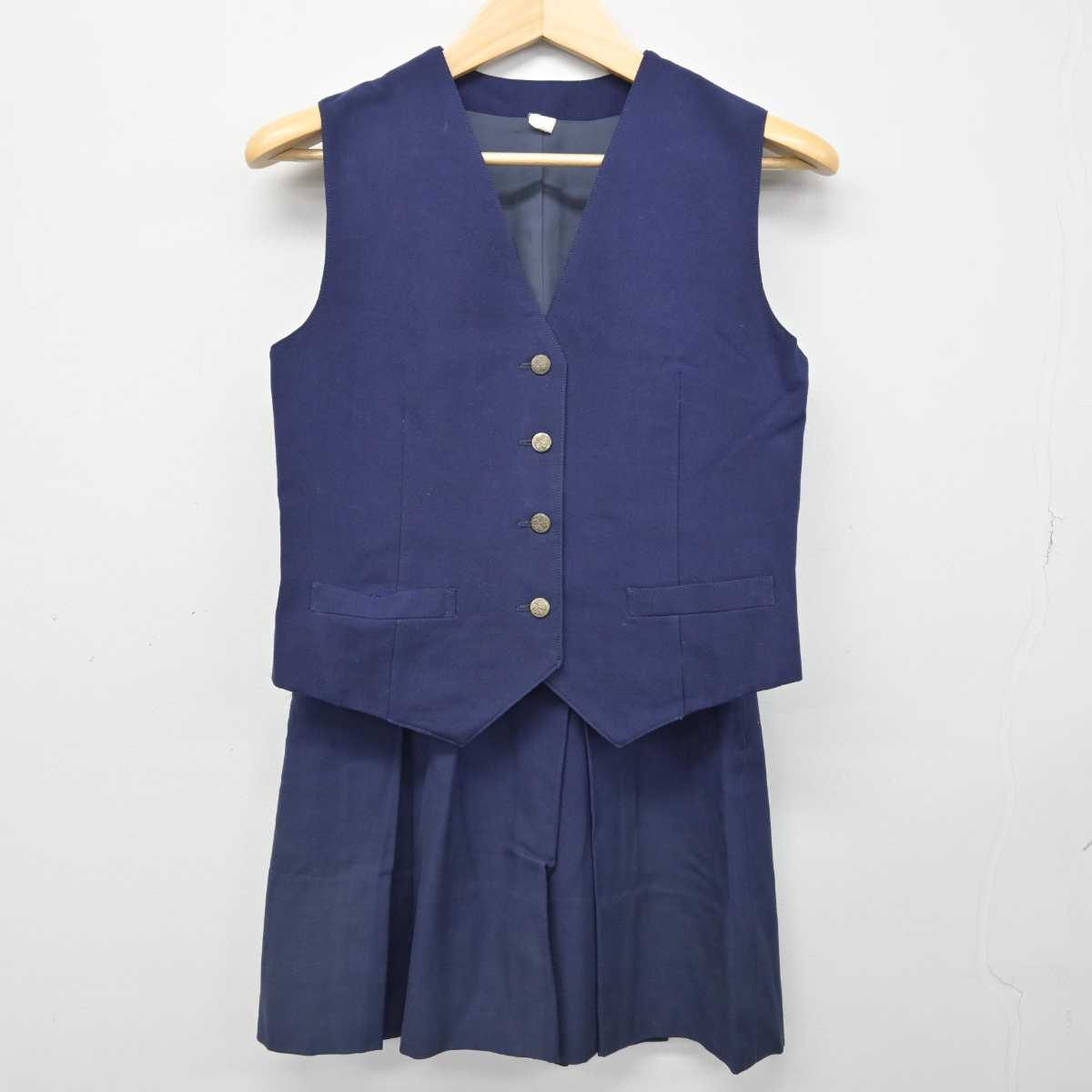 【中古】神奈川県 桐蔭学園高等学校/旧制服 女子制服 4点 (ブレザー・ベスト・スカート) sf050979