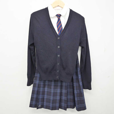 【中古】広島県 御調高等学校 女子制服 5点 (ブレザー・シャツ・ニット・スカート) sf050986