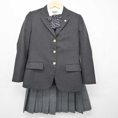 【中古】埼玉県 草加高等学校 女子制服 6点 (ブレザー・シャツ・ニット・スカート) sf050988