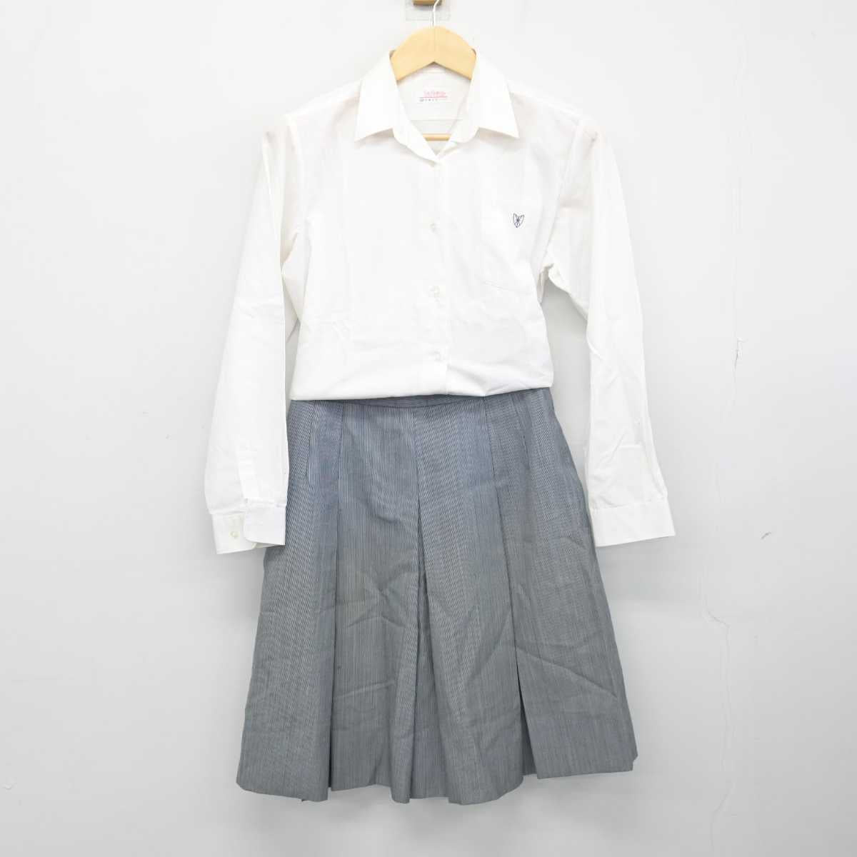 【中古】栃木県 宇都宮南高等学校 女子制服 2点 (シャツ・スカート) sf050994