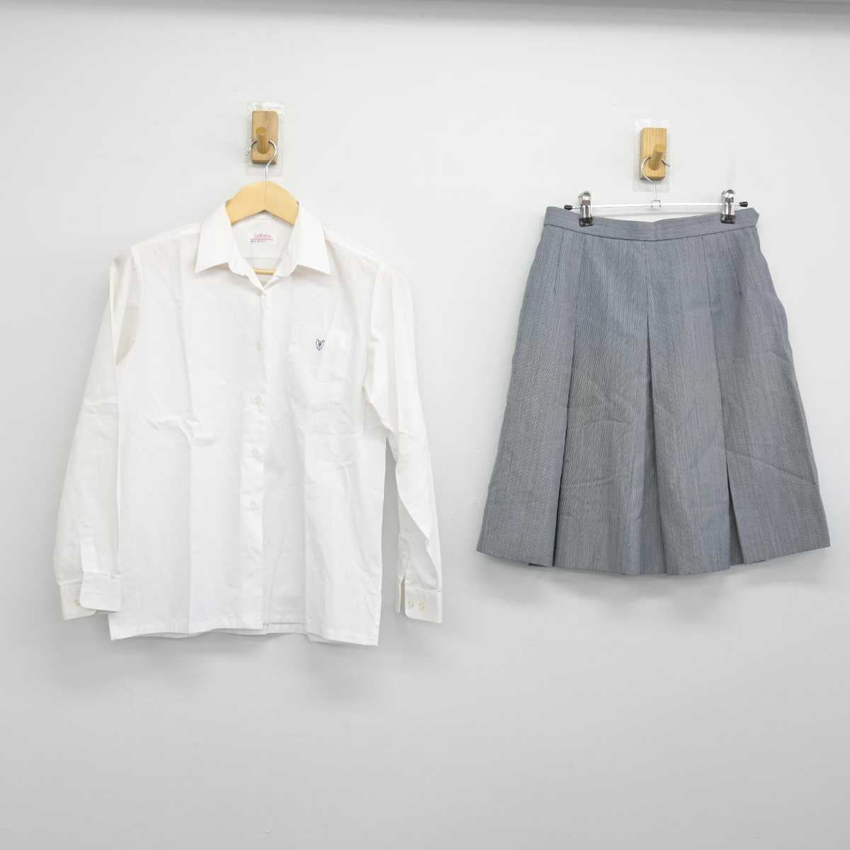 【中古】栃木県 宇都宮南高等学校 女子制服 2点 (シャツ・スカート) sf050994