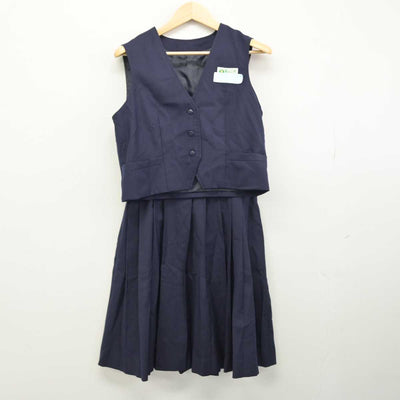 【中古】千葉県 館山市立第三中学校 女子制服 3点 (ブレザー・ベスト・スカート) sf050996