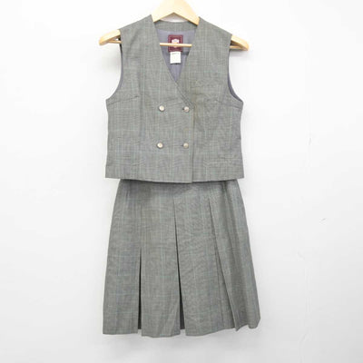 【中古】千葉県 周西中学校 女子制服 2点 (ベスト・スカート) sf051001