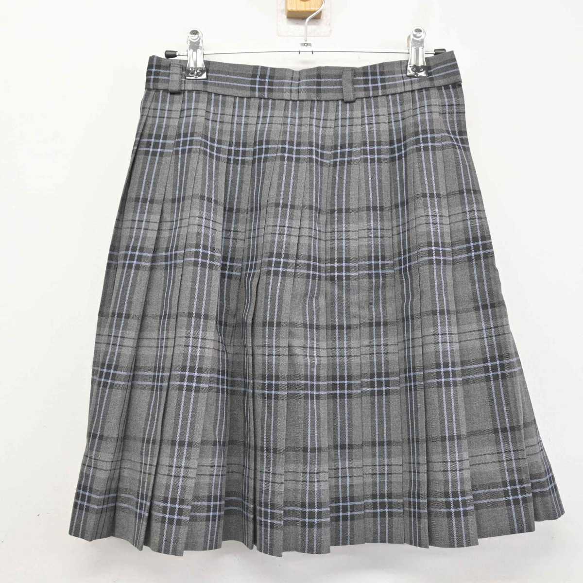 【中古】東京都 順心女子学園高等学校(旧制服) 女子制服 2点 (ベスト・スカート) sf051005