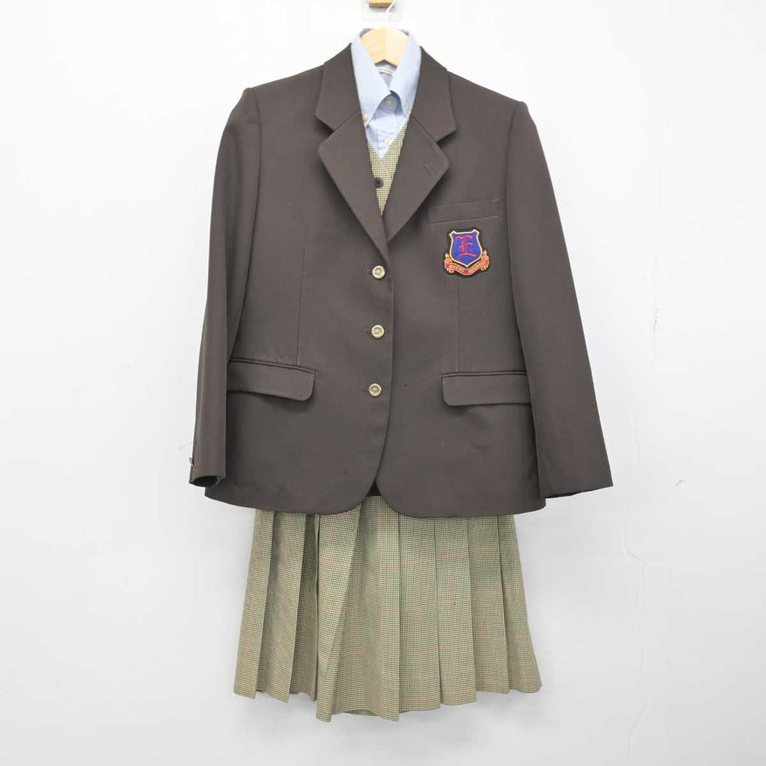 【中古】高知県 高知東高等学校 女子制服 4点 (ブレザー・ベスト・シャツ・スカート) sf051012 | 中古制服通販パレイド