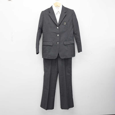 【中古】東京都 藤村女子高等学校 女子制服 3点 (ブレザー・シャツ・ズボン) sf051015