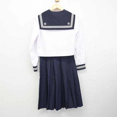 【中古】埼玉県 栄中学校 女子制服 4点 (セーラー服・セーラー服・スカート) sf051022