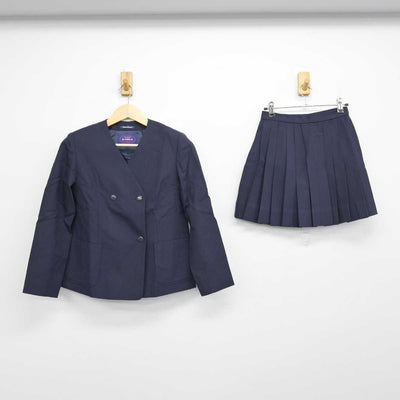 【中古】千葉県 誉田中学校 女子制服 2点 (ブレザー・スカート) sf051025