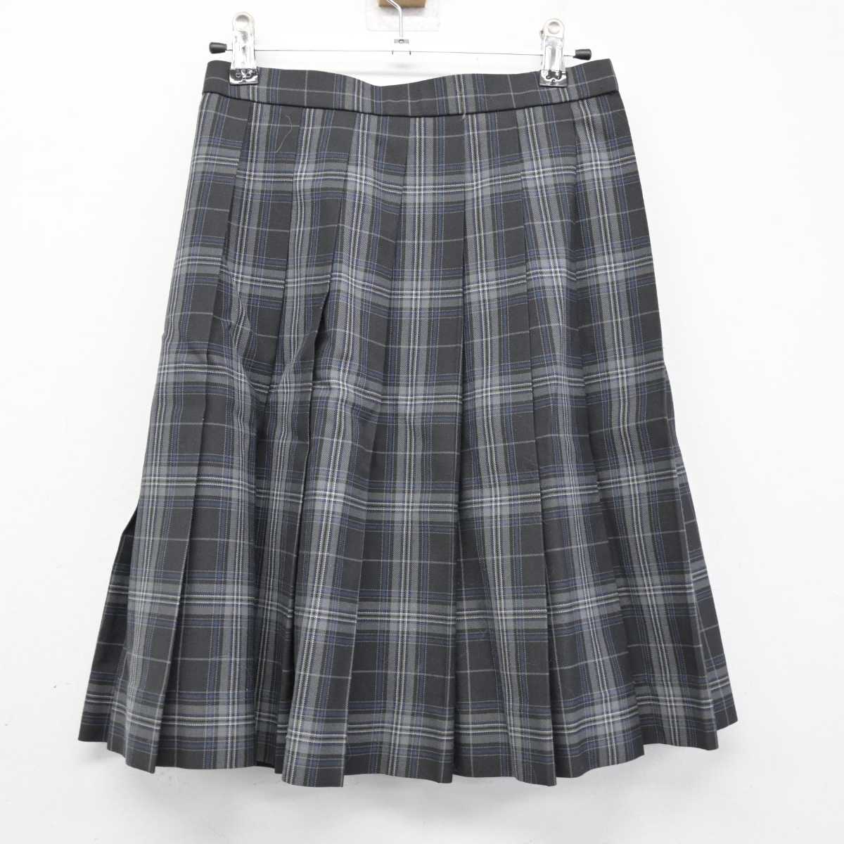 【中古】千葉県 銚子高等学校 女子制服 3点 (ニット・スカート) sf051027