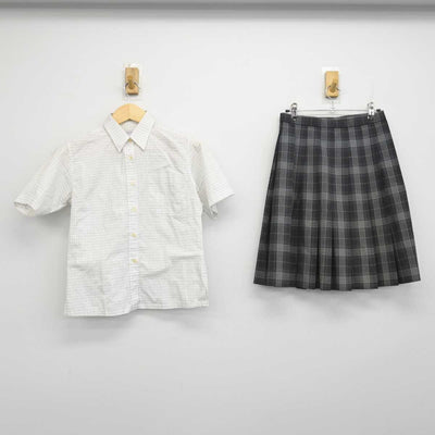 【中古】千葉県 銚子高等学校 女子制服 2点 (シャツ・スカート) sf051028