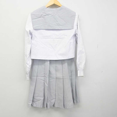 【中古】大分県 鶴崎工業高等学校 女子制服 3点 (セーラー服・スカート・スカート) sf051032