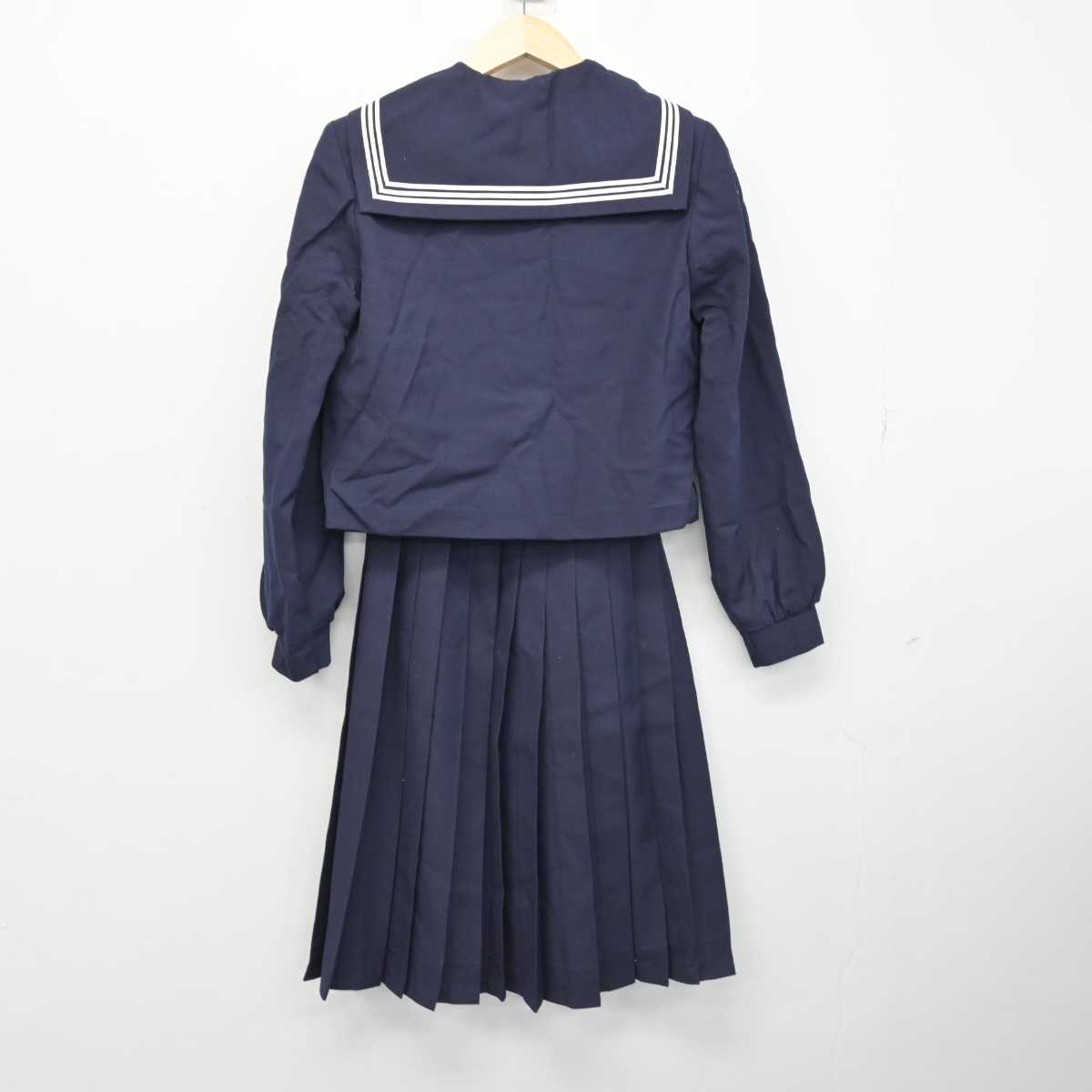 【中古】大分県 大在中学校 女子制服 3点 (セーラー服・スカート・スカート) sf051034