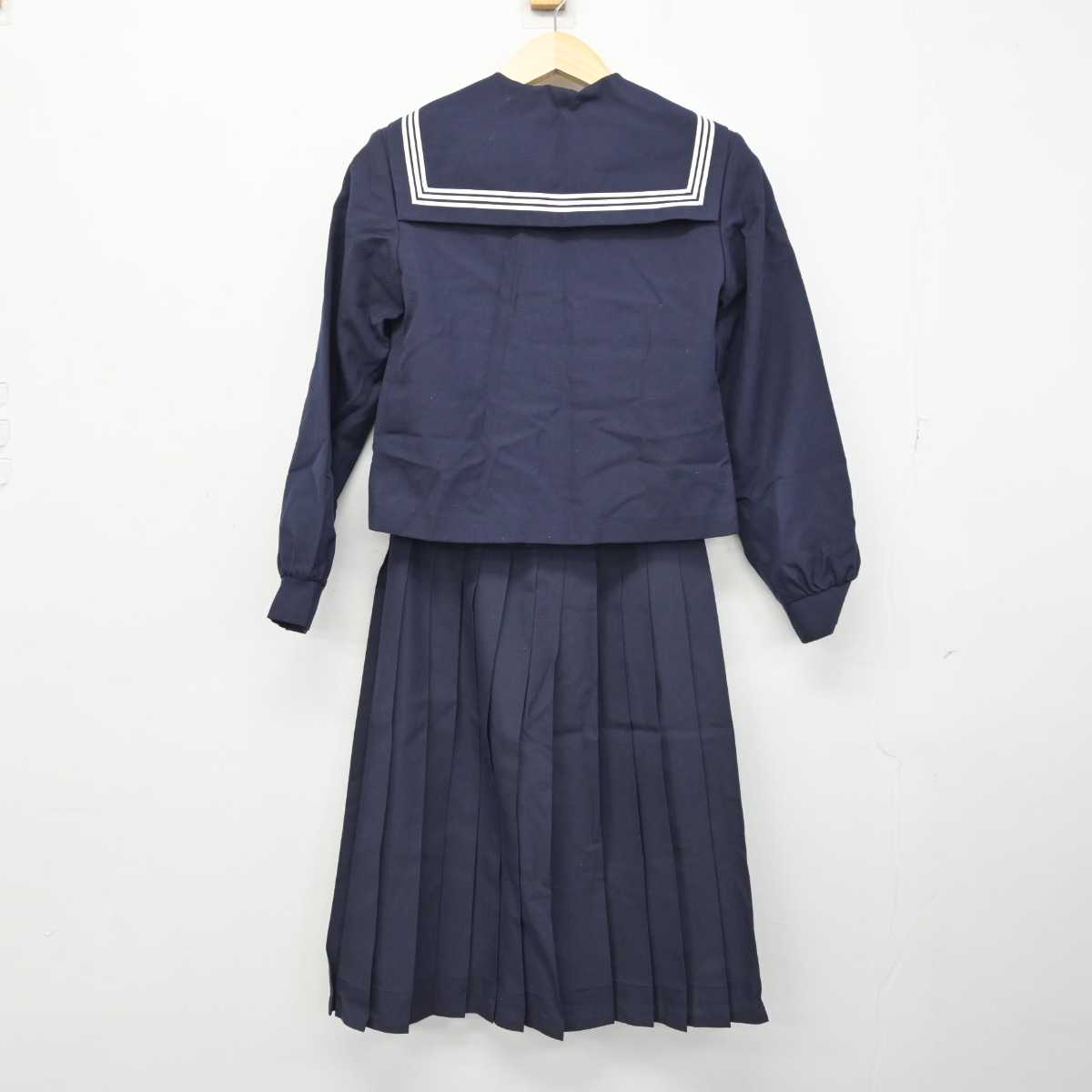 【中古】大分県 大在中学校 女子制服 2点 (セーラー服・スカート) sf051035