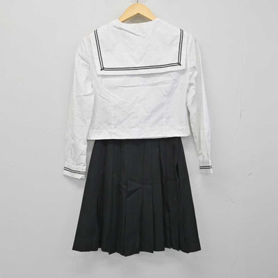 【中古】群馬県 桐生高等学校(旧制服) 女子制服 4点 (セーラー服・セーラー服・スカート) sf051039