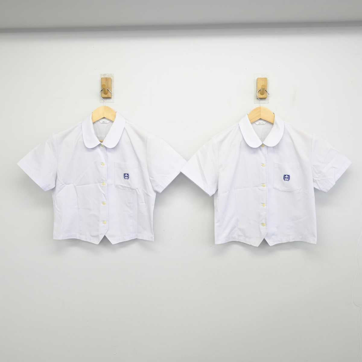 【中古】宮崎県 鵬翔中学校・高等学校 女子制服 2点 (シャツ) sf051047