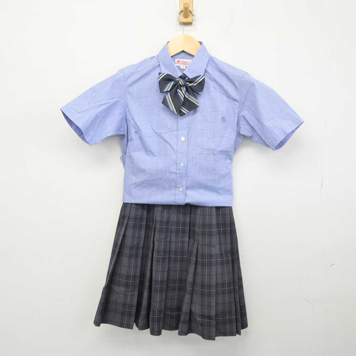 【中古】東京都 朋優学院高等学校 女子制服 3点 (シャツ・スカート) sf051061