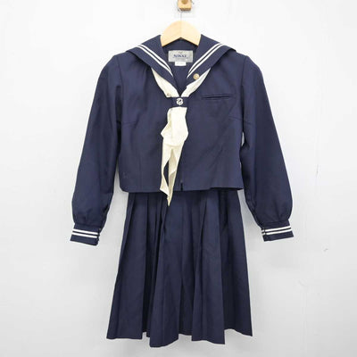 【中古】群馬県 入野中学校 女子制服 3点 (セーラー服・スカート) sf051064