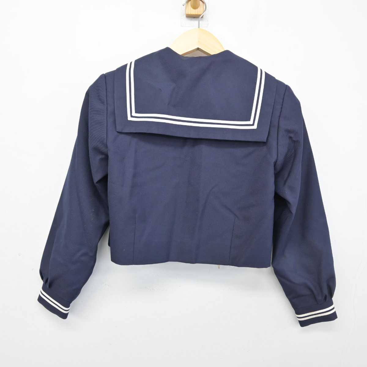 【中古】群馬県 入野中学校 女子制服 3点 (セーラー服・スカート) sf051064