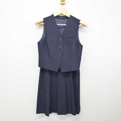 【中古】静岡県 浜名高等学校 女子制服 3点 (ブレザー・ベスト・スカート) sf051066